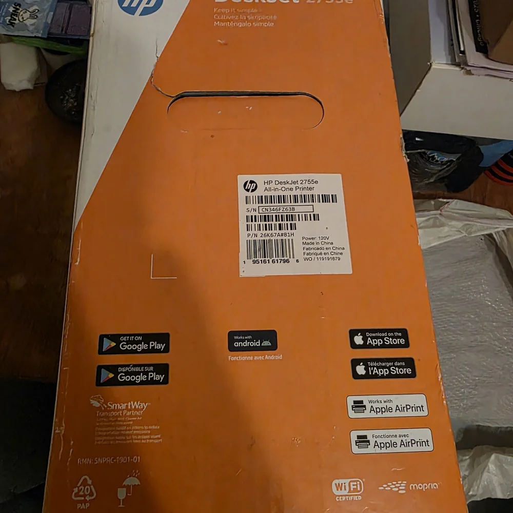 HP DeskJet 2755e Printer Box